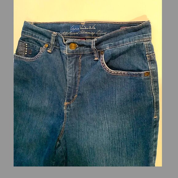 Gloria Vanderbilt -Amanda so slimming denim Bermuda Shorts Size 6P - Picture 2 of 12